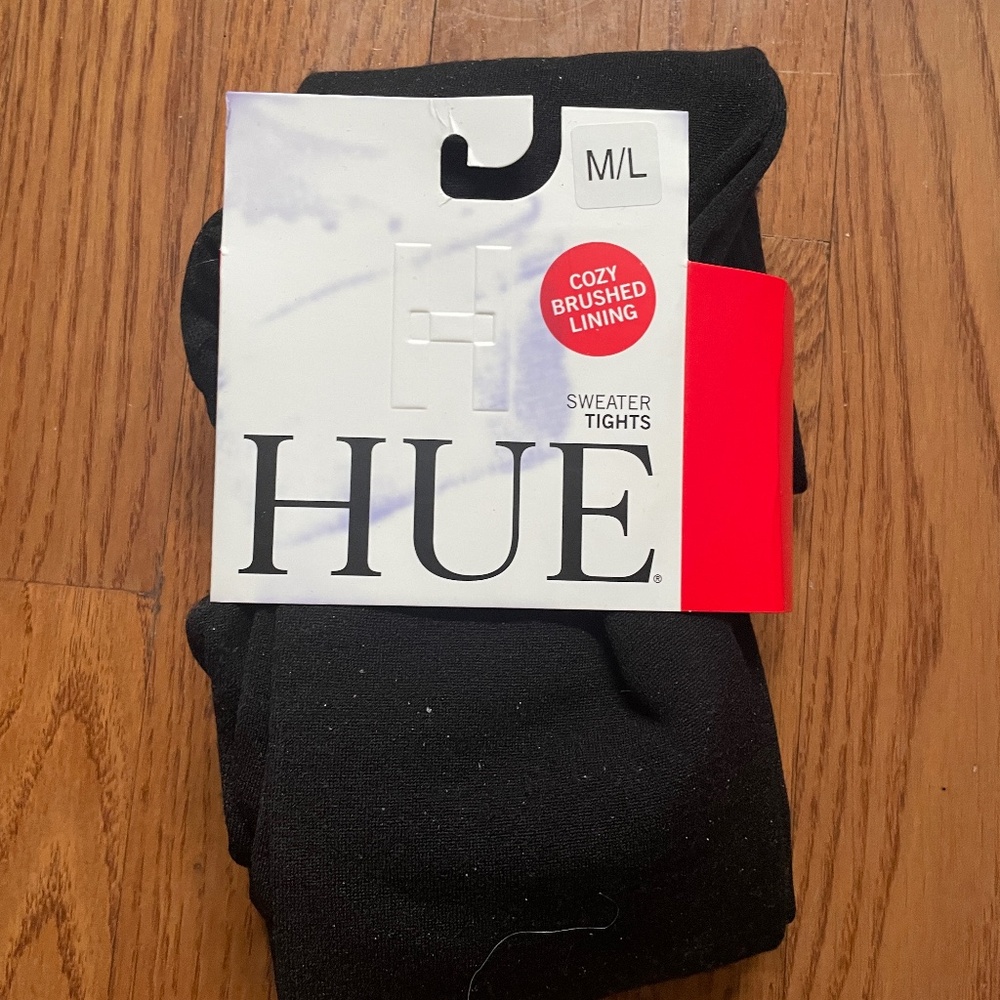 Hue Black Sweater Tights